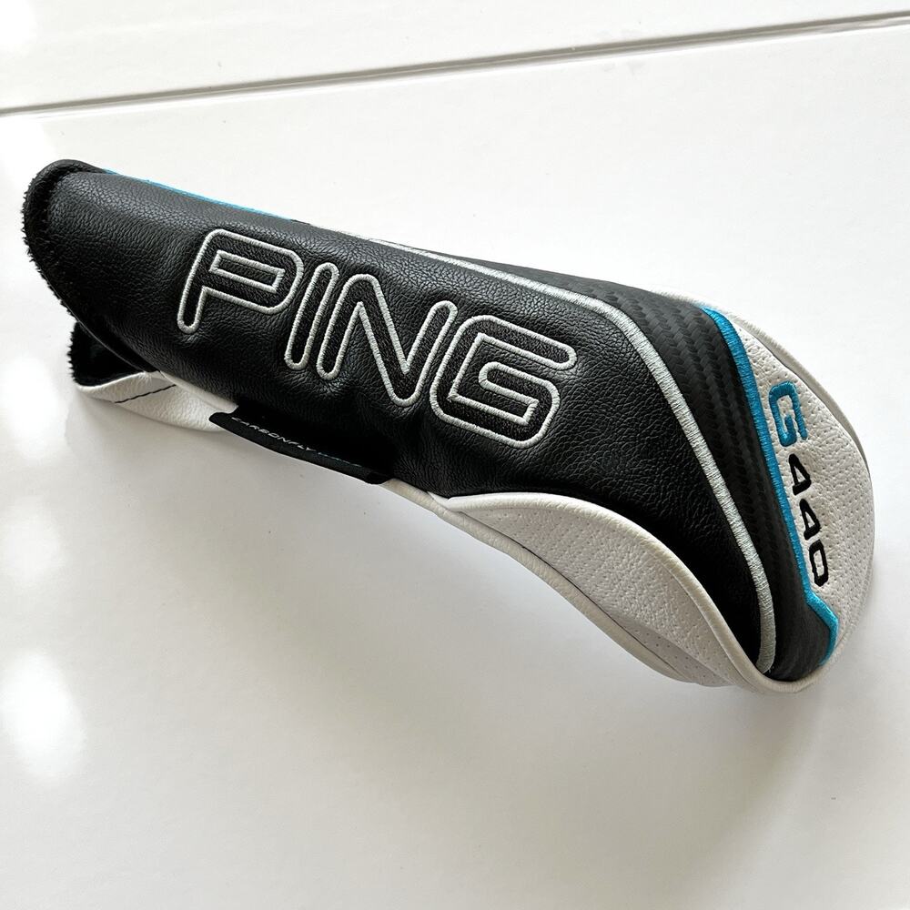 PING G440 2025 Hybrid Headcover White Blue OEM Golf Club Cover Excellent